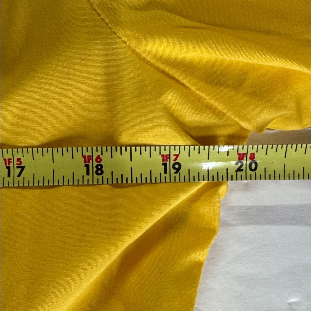 GAP Women's Bright Yellow cotton lightweight peacoat Raincoat L double breast - Picture 12 of 12